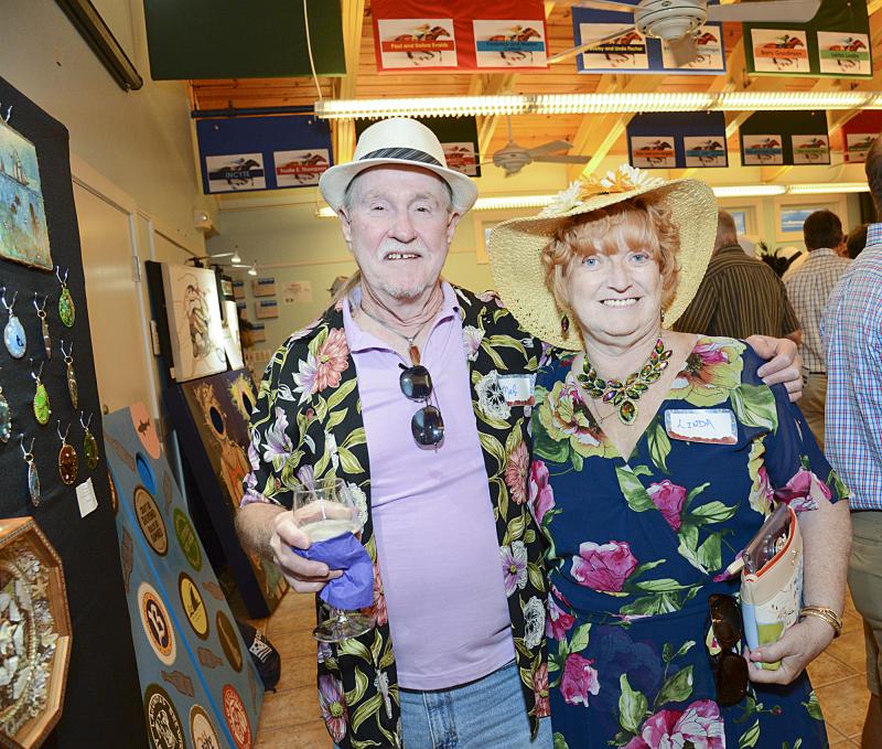 Mel and Linda Weller are in their derby finest.